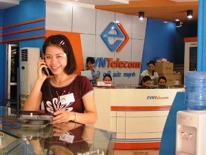 Undated file photo shows an EVN Telecom service office